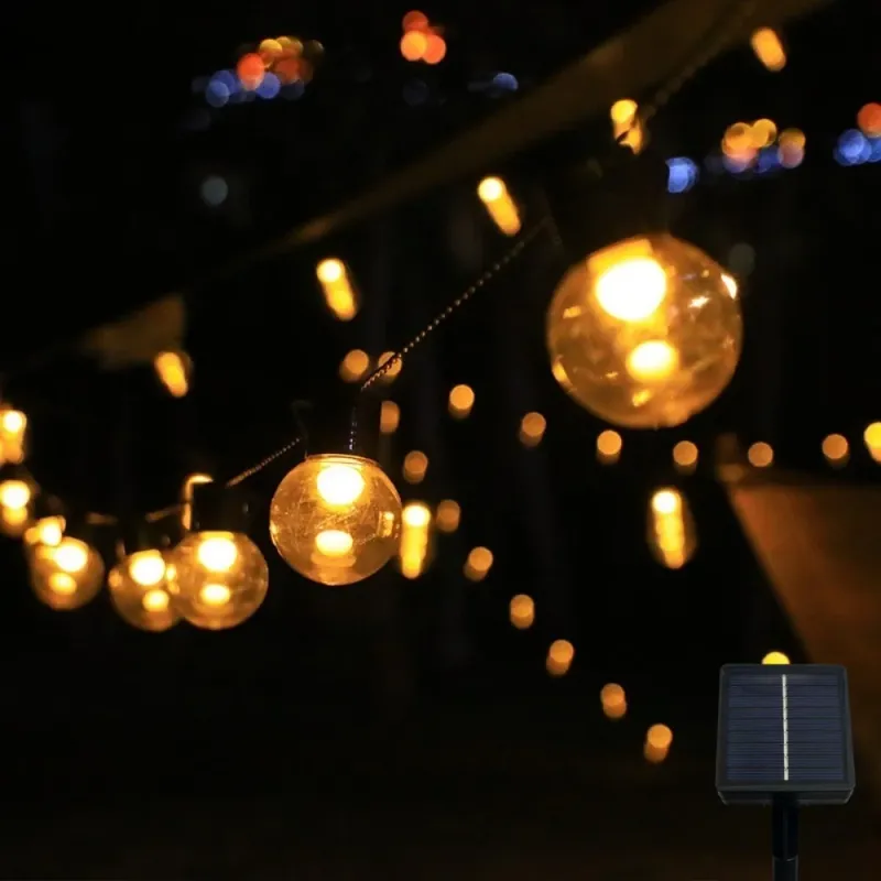Solar Globe String Lights - 5M/8M LED 4