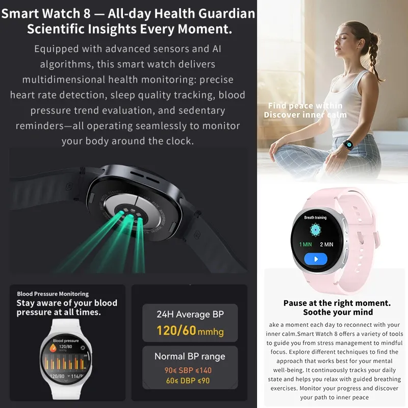 Watches 8 Mini GPS Smart Watch 3