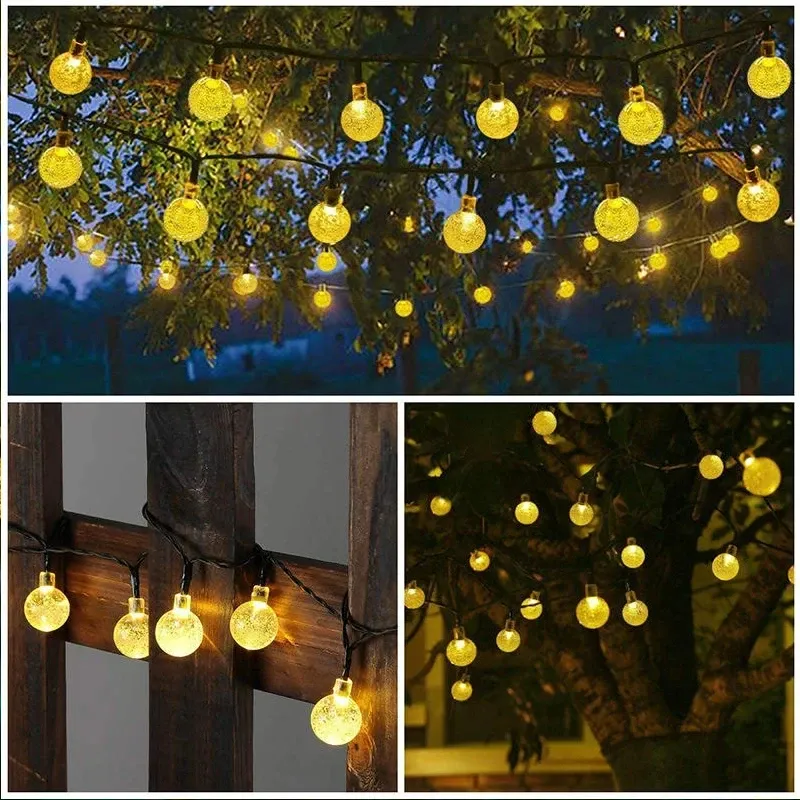 Solar Crystal Globe String Lights 4