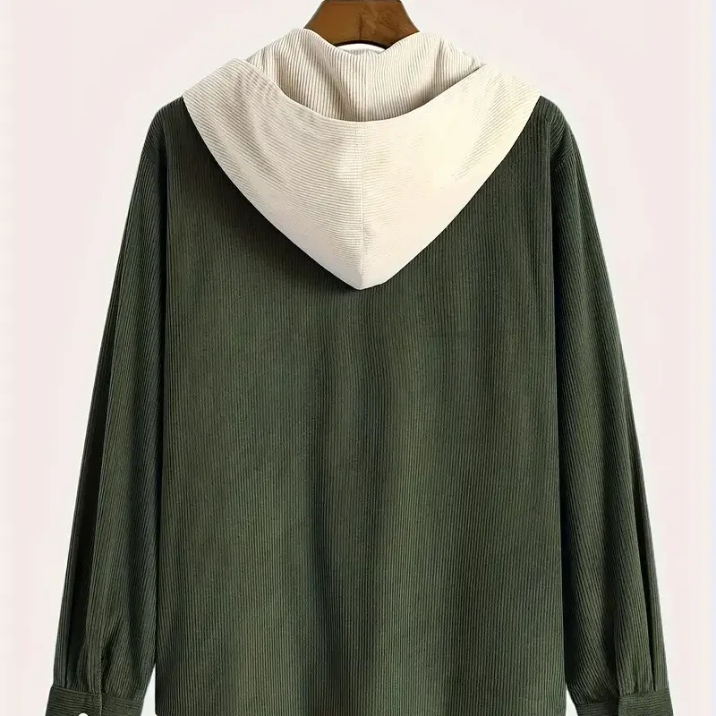 Men's Corduroy Hooded Jacket 4
