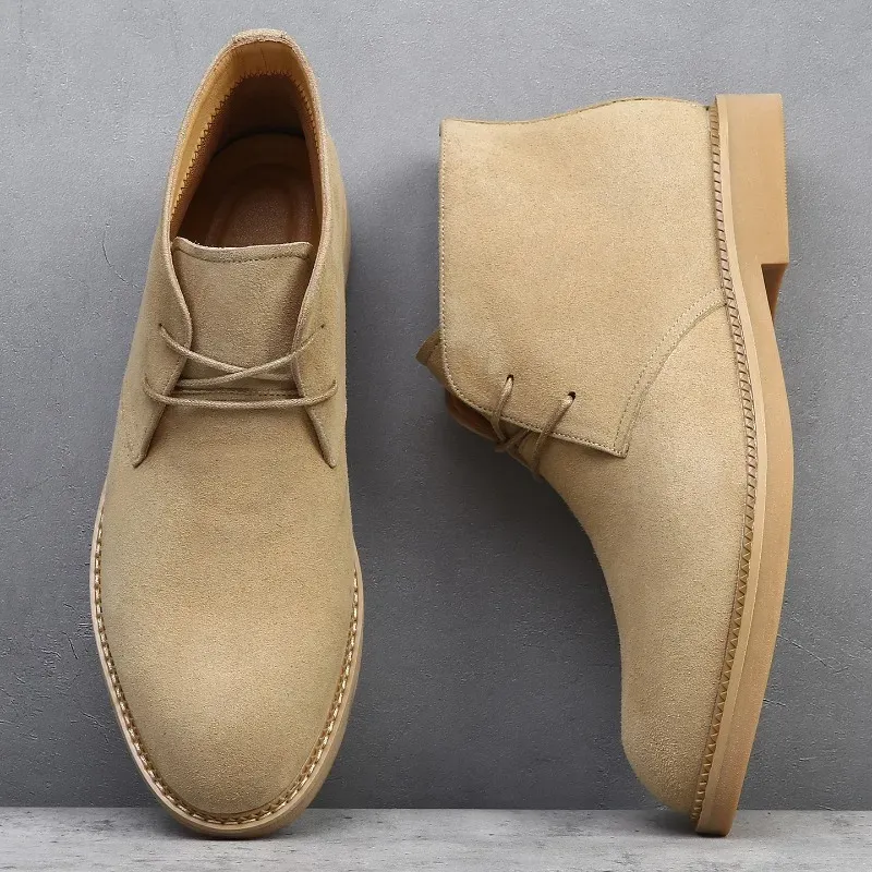 Men's Suede Pointed Chelsea Boots 2