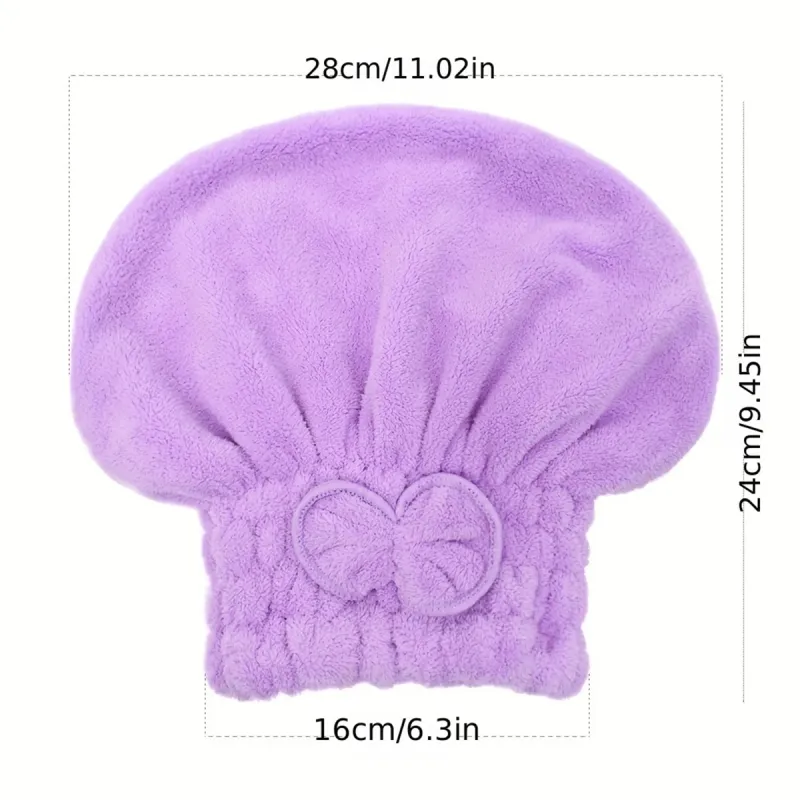 Microfiber Hair Drying Turban Wrap 2