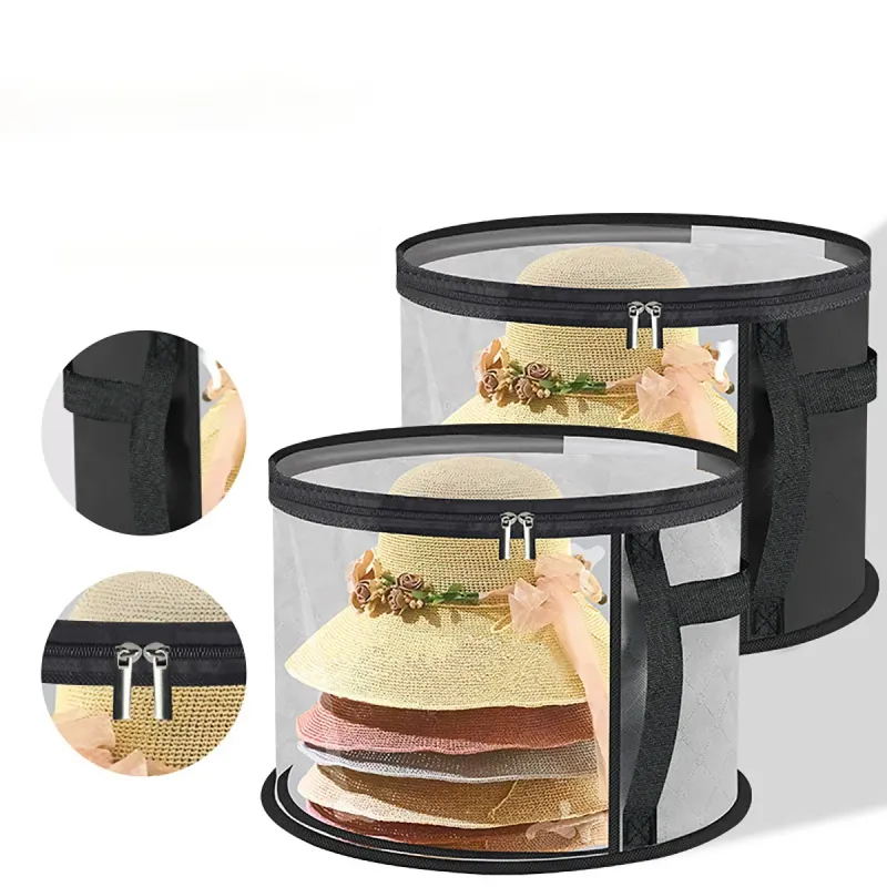 PVC Hat Storage Organizer with Zipper 4