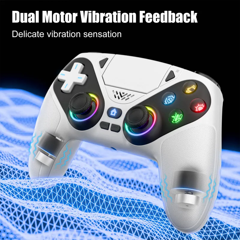 Wireless PS5/PC Gamepad with Hall Effect Triggers 5
