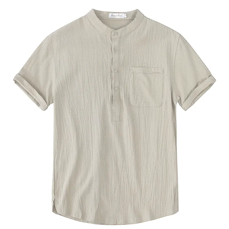 Cotton Linen Men's T-Shirt 5