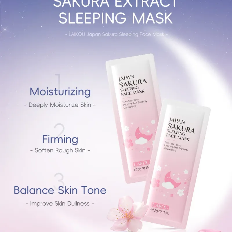 LAIKOU Hydrating Sleeping Face Mask 7pcs 2