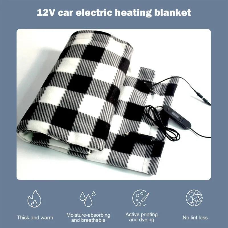 12V Fleece Heated Car Blanket 3
