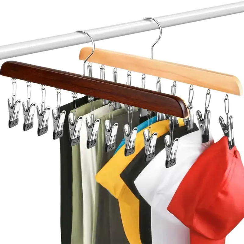 Multi-Clip Space Saving Closet Hanger 6