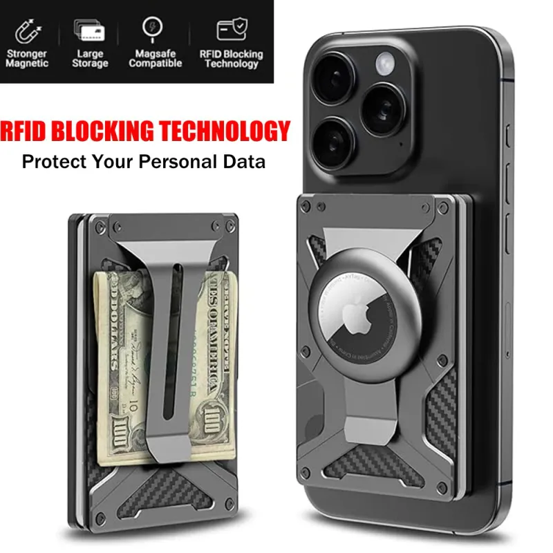 MagSafe Phone Wallet with AirTag Holder 1