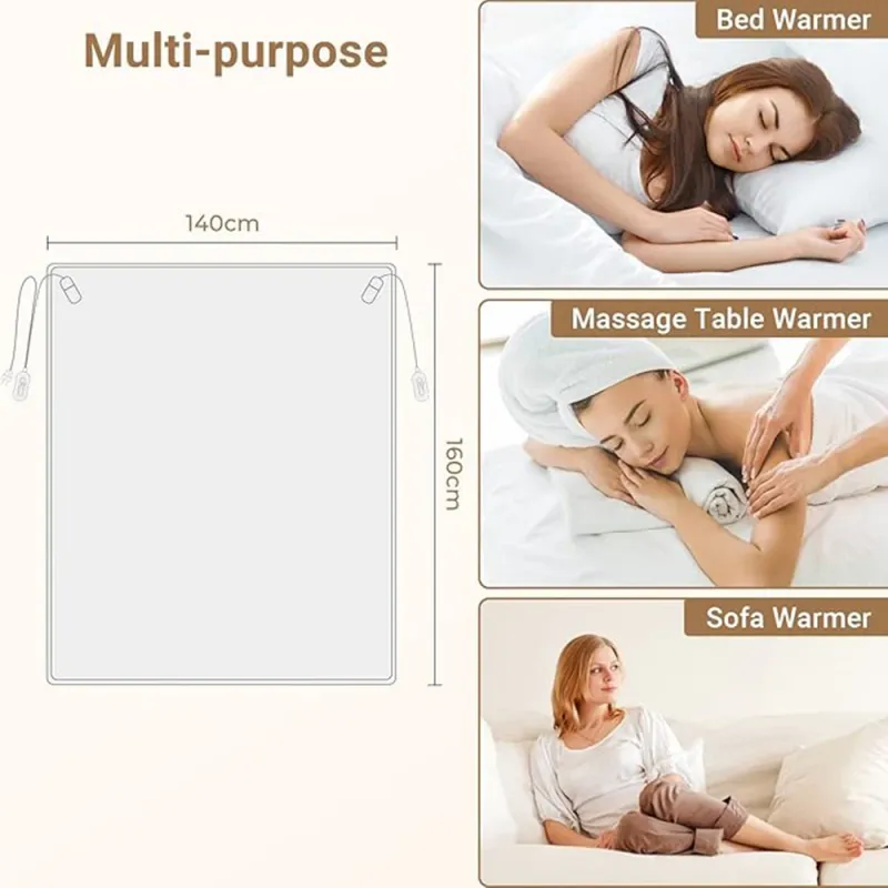 RUIANBAO Queen Electric Heated Blanket 5