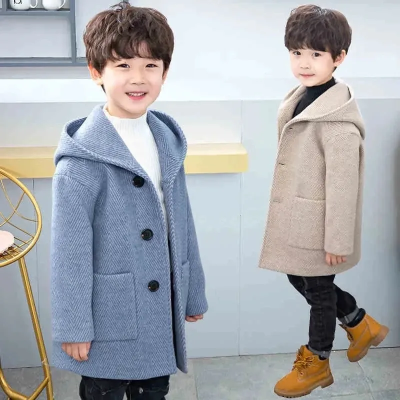 Boys Korean Winter Wool Jacket 1