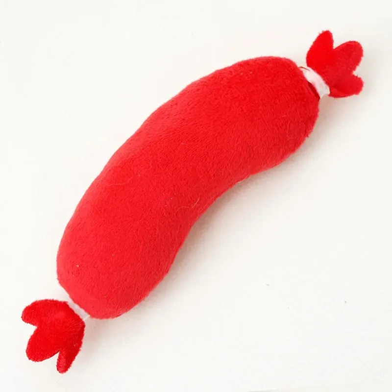 Hot Dog Squeaky Plush Chew Toy 6