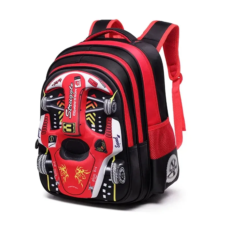 3D Car Kids Backpack Waterproof Lightweight 1