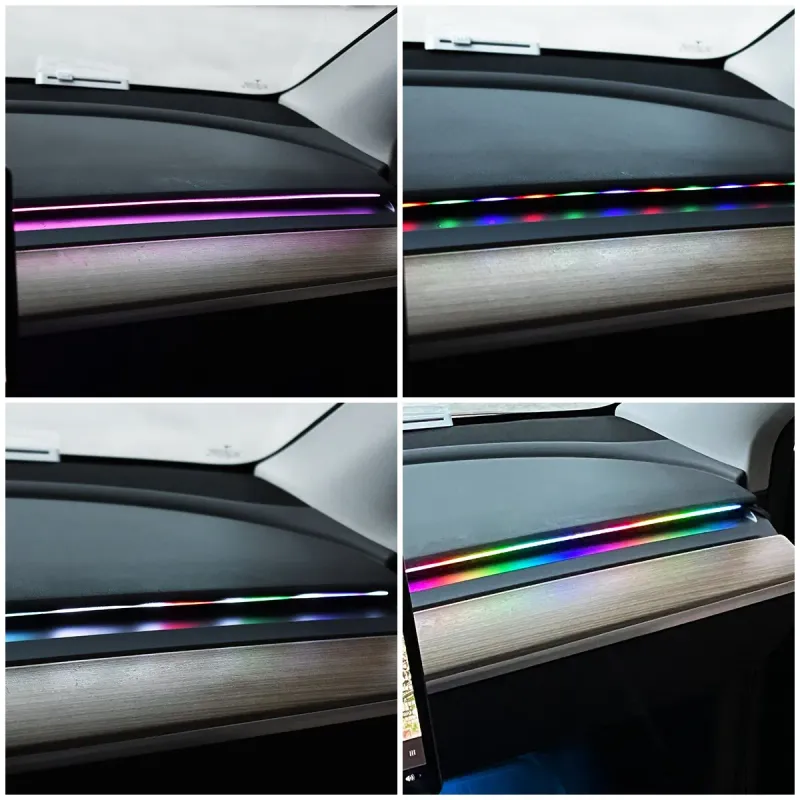 64 Color RGB Car Ambient Light Strips 6