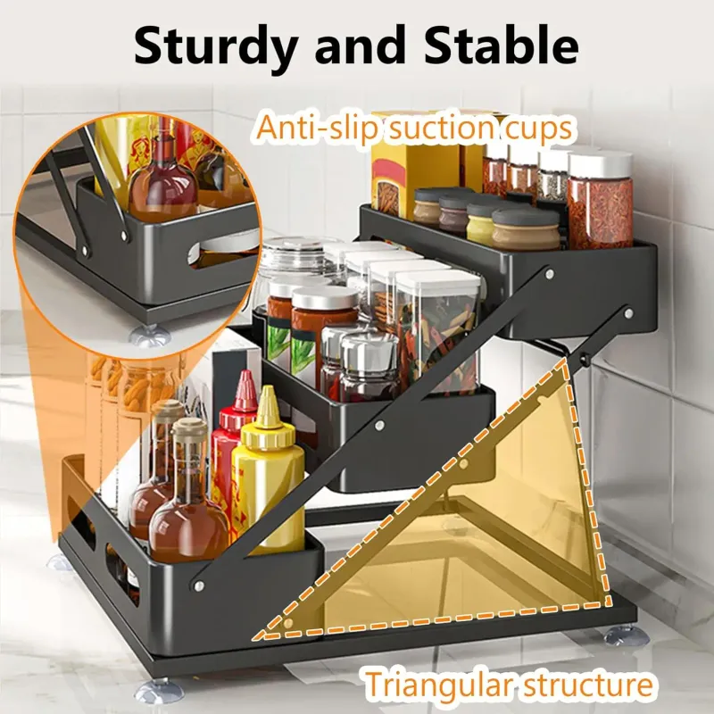 3-Tier Foldable Spice Rack 3