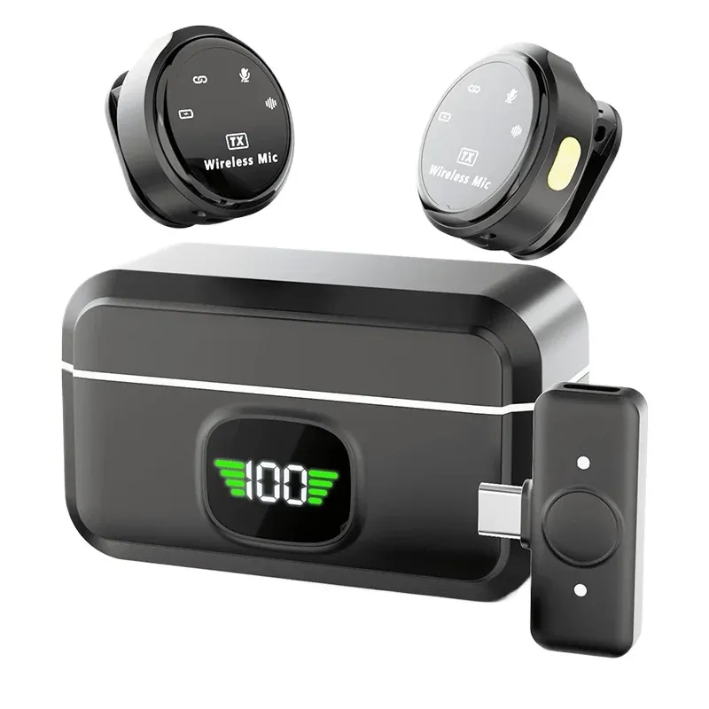 Wireless Lavalier Mic with Charging Case 1