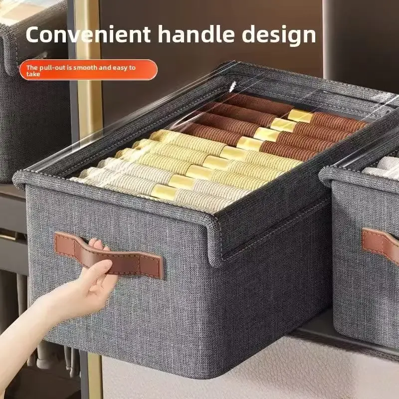 Clear Folding Storage Box with Lid 2