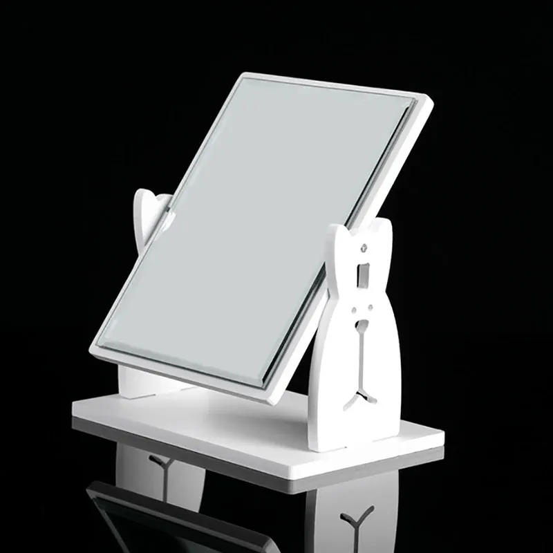Rabbit Rotating Makeup Mirror with Drawer 4