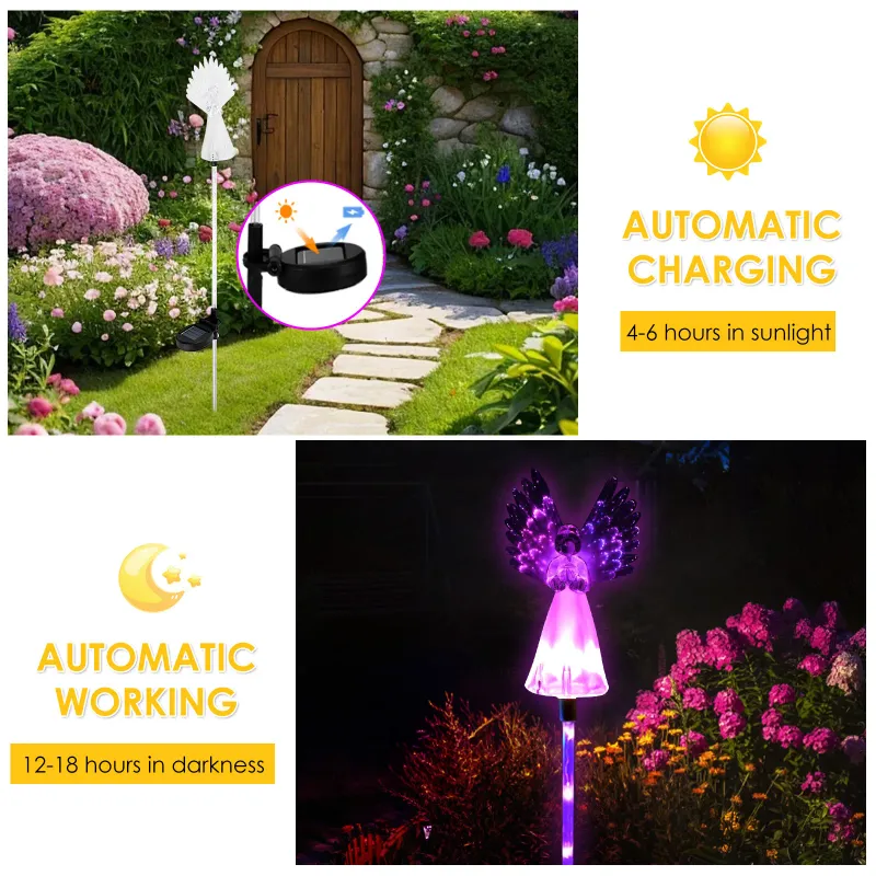Solar Angel Garden Lights (2-Pack) 4