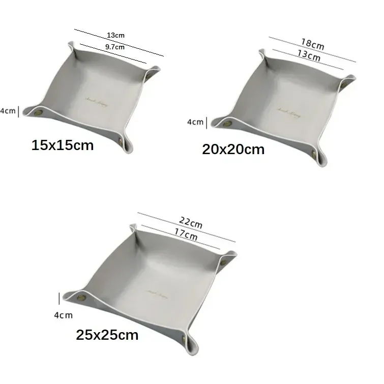 PU Leather Foldable Storage Tray 6