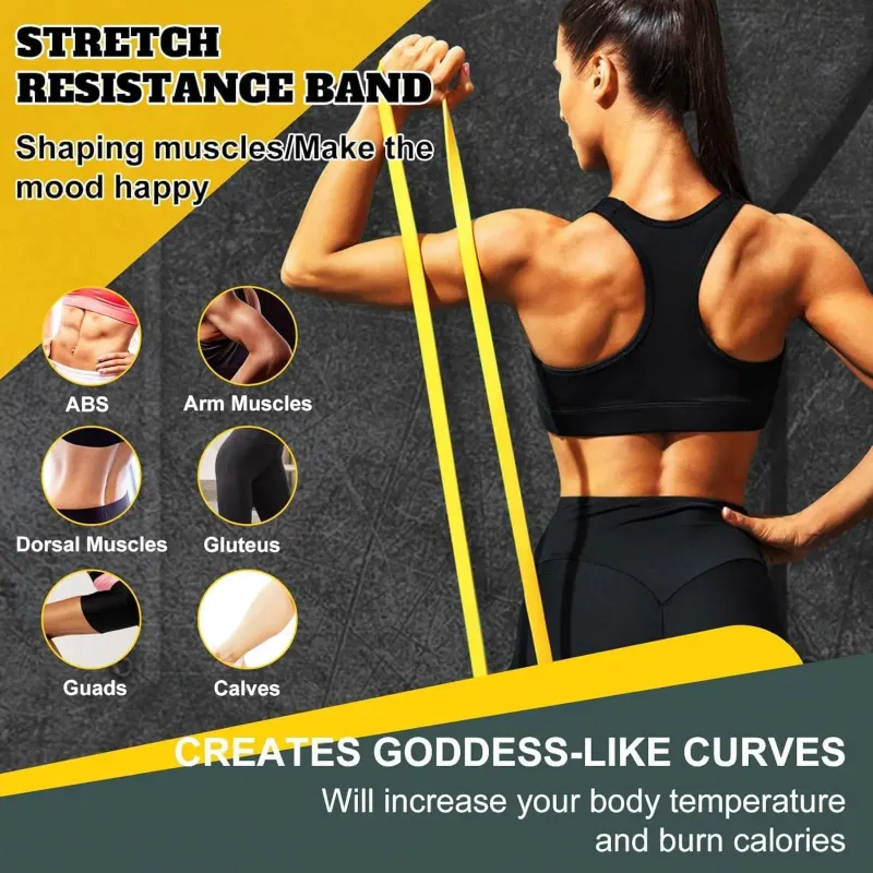 Heavy Duty Resistance Bands Set 6