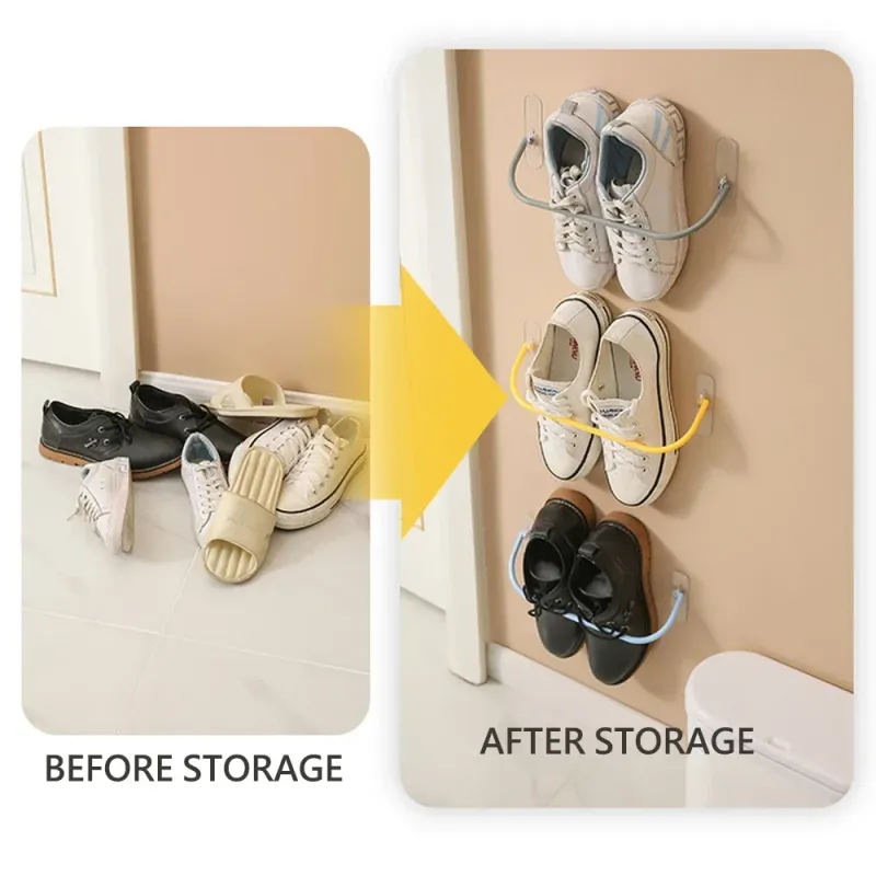 No Drill Hanging Shoe Organizer 4