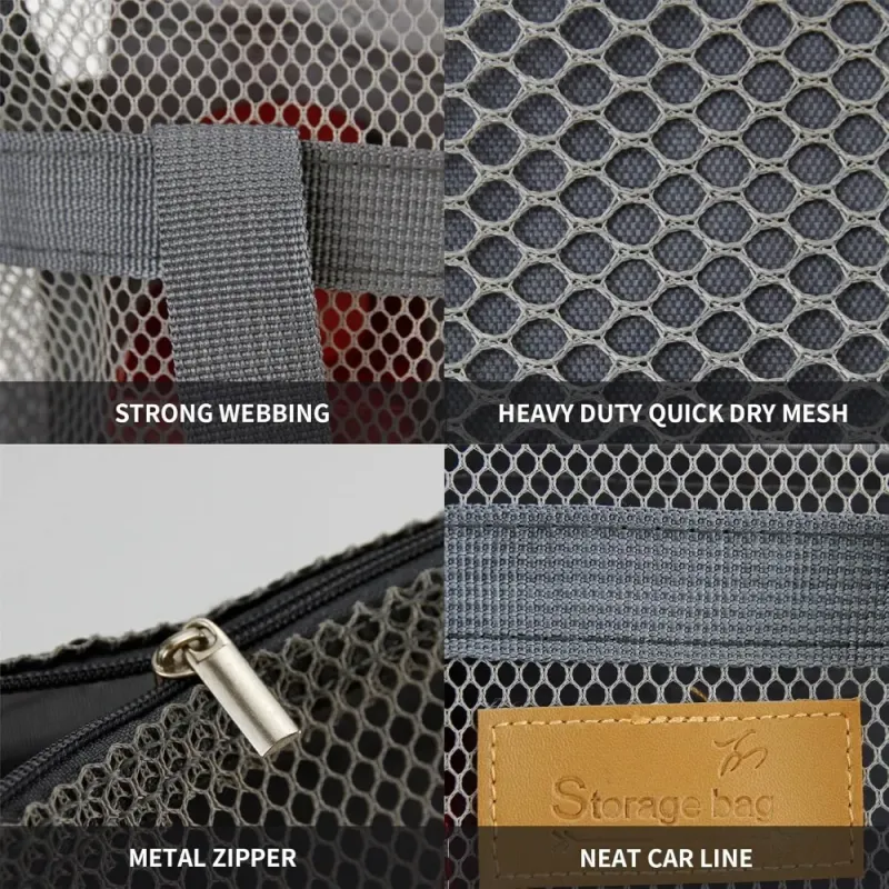 Mesh Shower Caddy Hanging Toiletry Bag 6