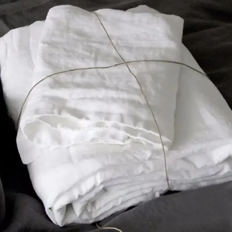 Washed Linen Sheet Set with Pillowcases 5