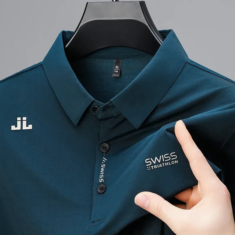 Men's Casual Polo Shirt with Badge 3