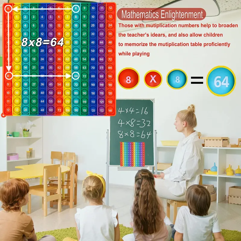 12x12 Multiplication Bubble Fidget Math Toy 3