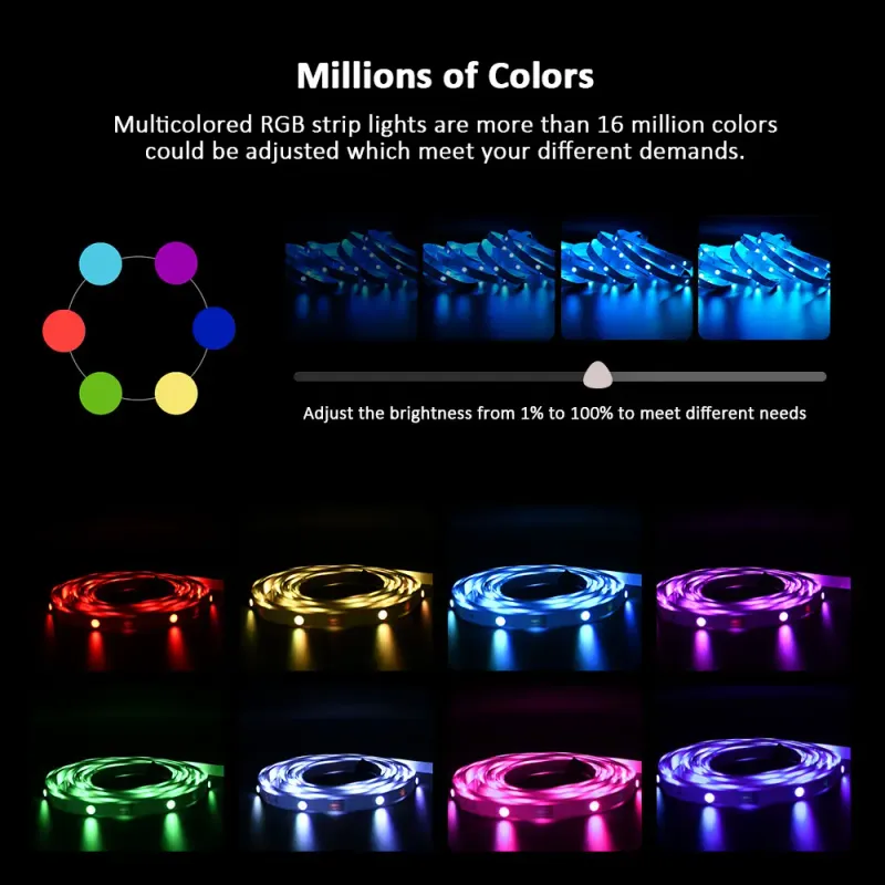 RGB USB LED Strip with App & Remote 4