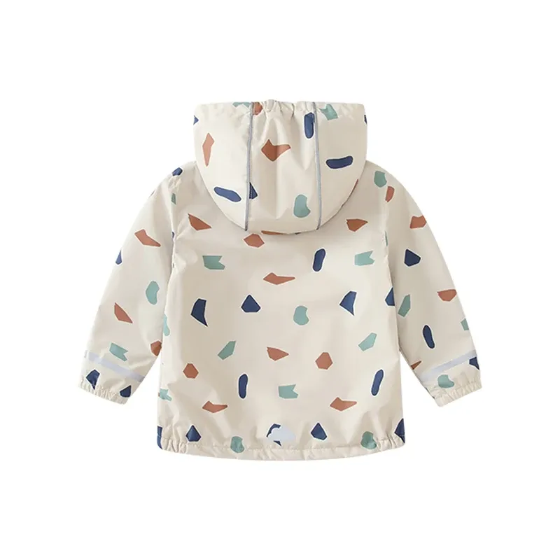 Girls Floral Fleece Hooded Jacket 4