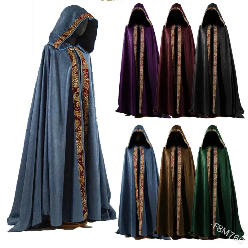 Medieval Gothic Hooded Cloak Cape 1