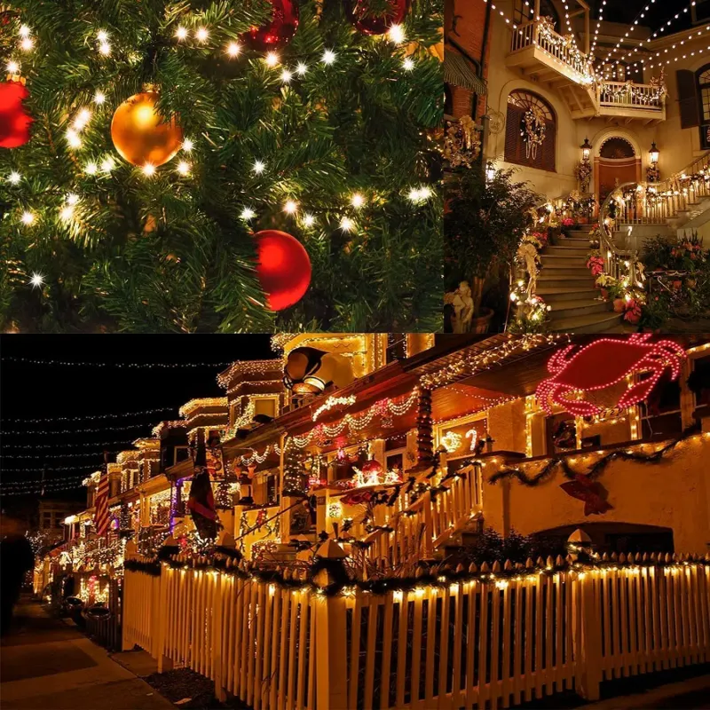 300LED Solar Christmas Lights Outdoor 4