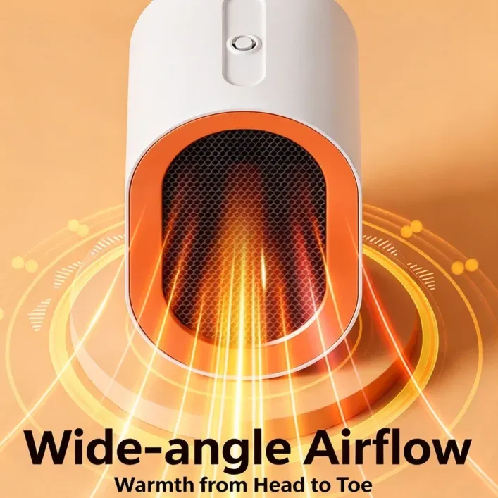 Mini Desktop Heater Fan 4