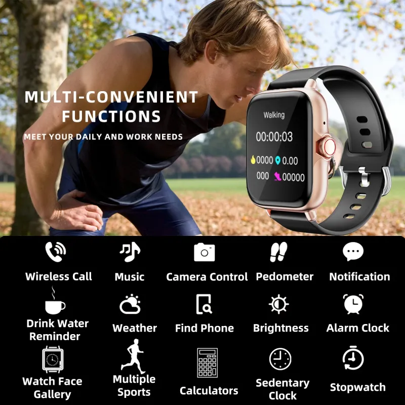 1.83" Smart Watch with Call & Health Tracking 2