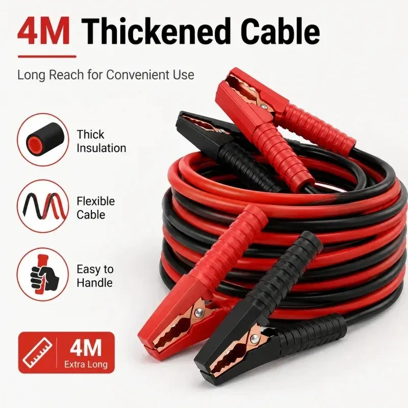 4M Heavy Duty Jumper Cables 2