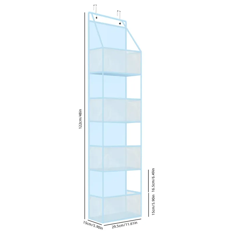 Over Door Storage Organizer With Mesh Pockets 2