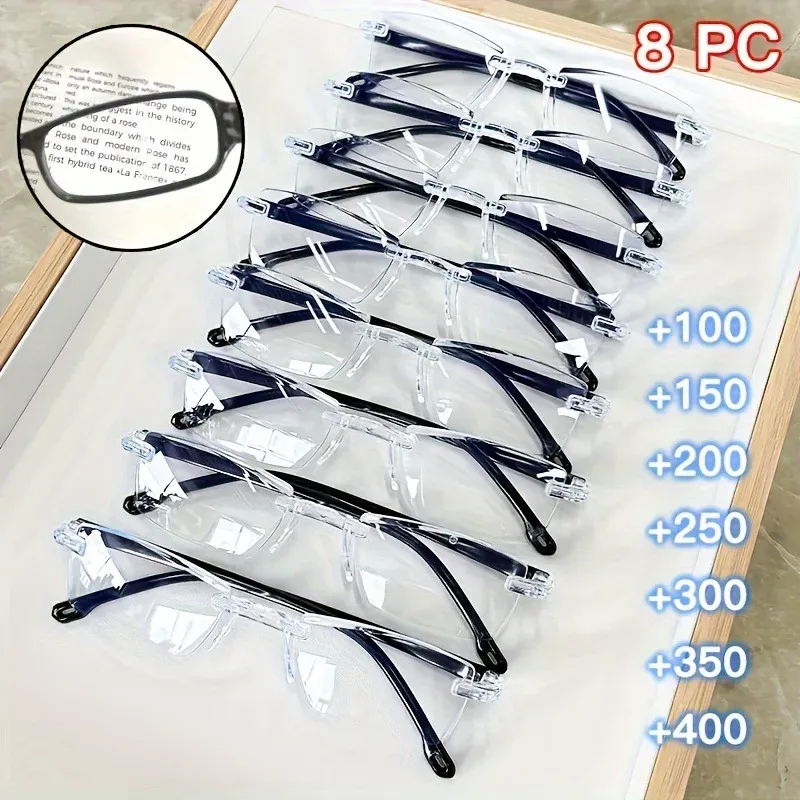 8pcs Blue Light Blocking Reading Glasses 2