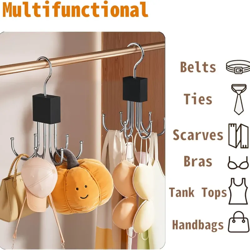 360° Rotatable Belt Hanger Organizer 6