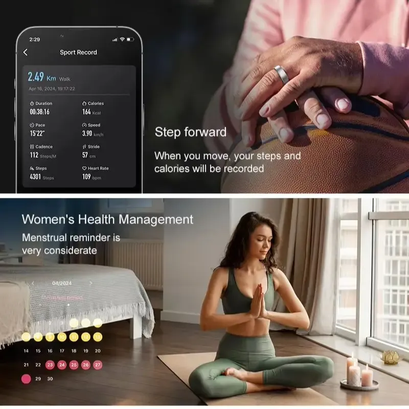 Smart Ring Heart Rate & SpO2 Tracker 4