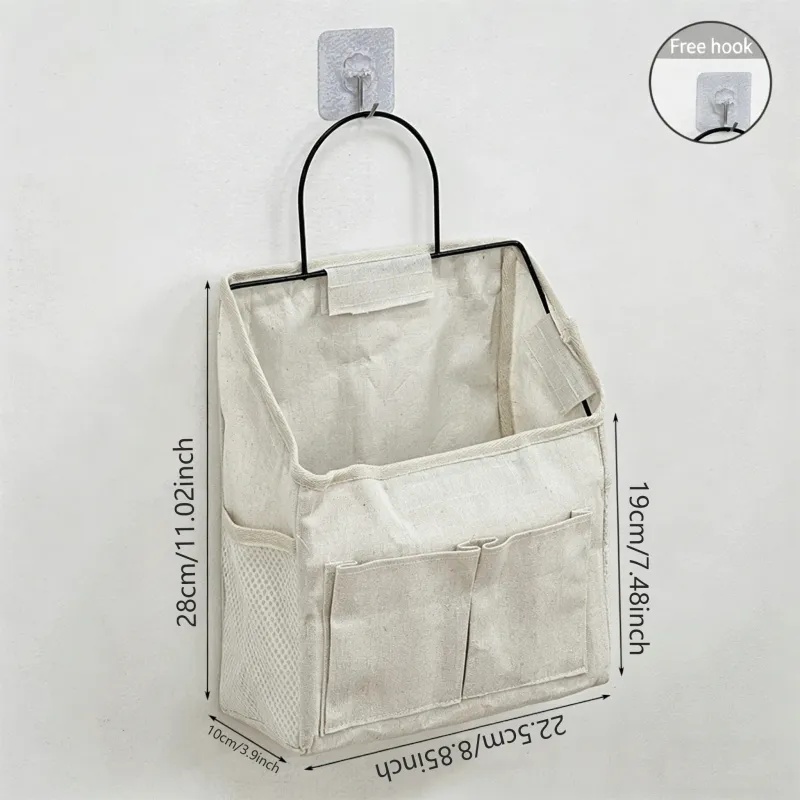 Wall-Mounted Fabric Storage Organizer 3