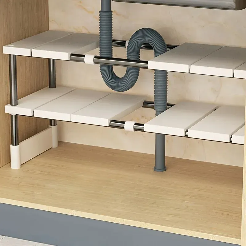 Adjustable Under Sink Storage Rack 4