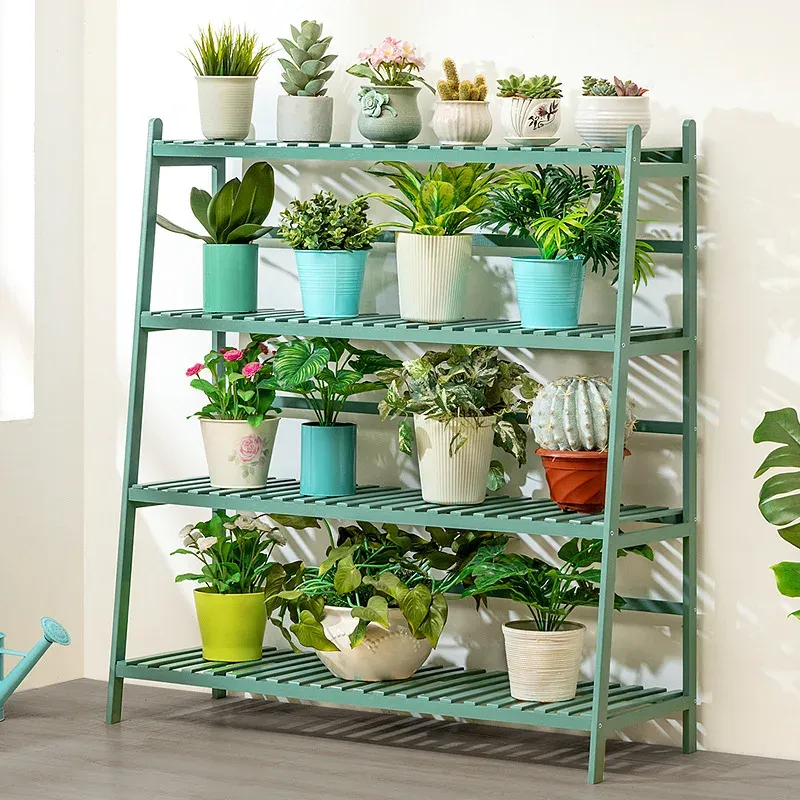 Bamboo Multi-Tier Plant Stand 1