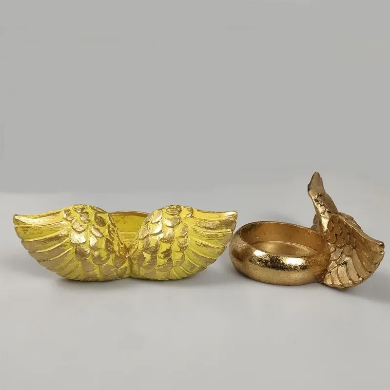 Angel Wings Resin Candlestick Holder 2