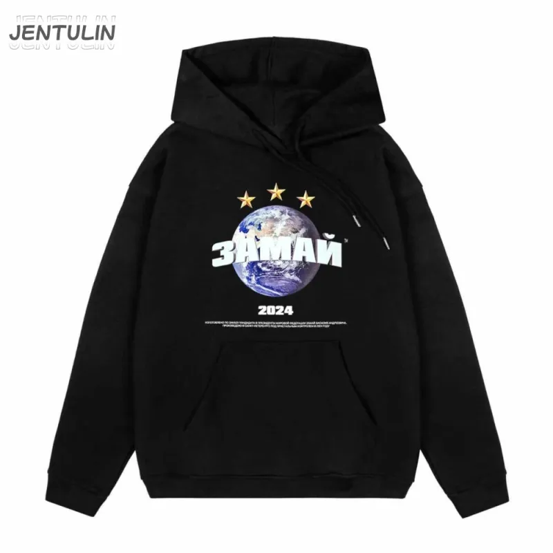 ЗАМАЙ2024 Graphic Print Hoodie 1