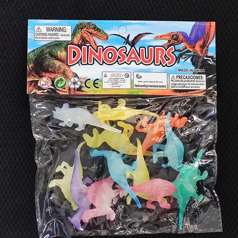 12PCS Glow in the Dark Mini Dinosaur Figures 4