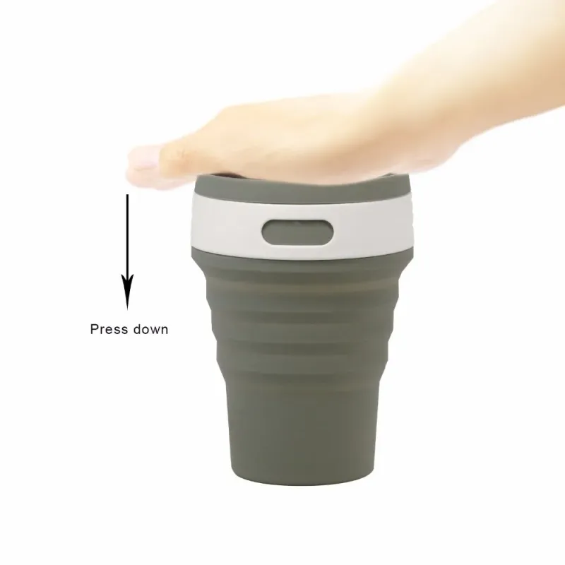 Collapsible Silicone Travel Mug 350ml 4