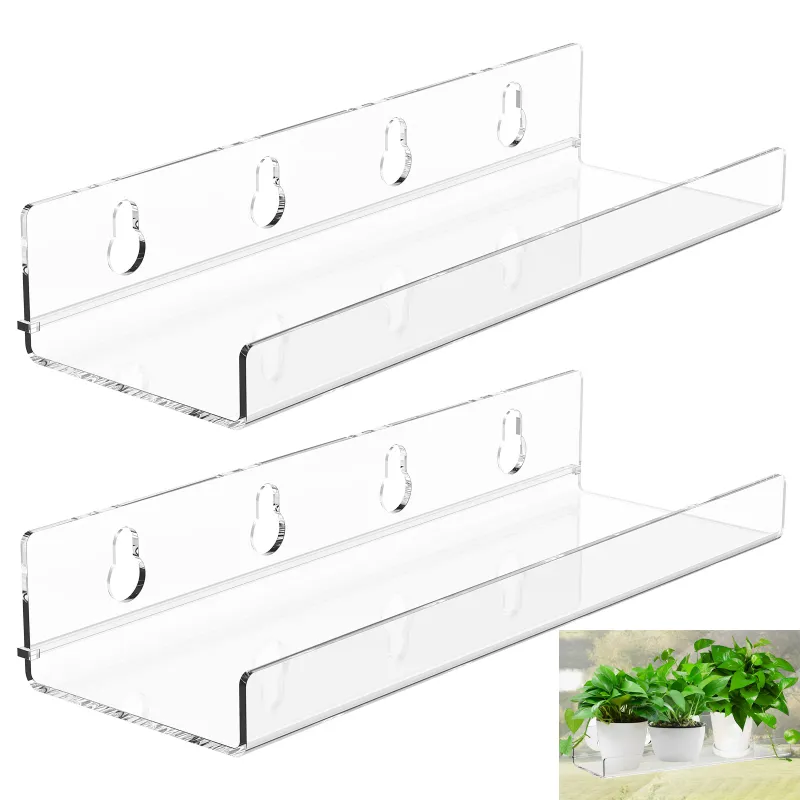 Acrylic Window Plant Shelves 1