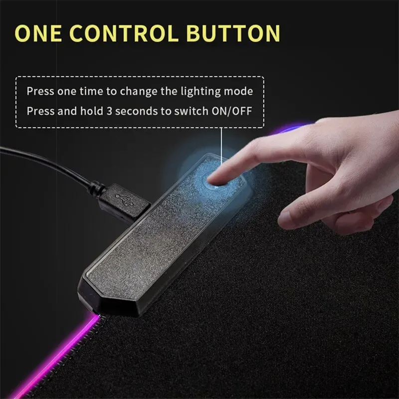 XXL RGB Dragon Gaming Mouse Pad 5